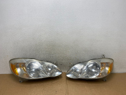 2003 to 2004 Toyota Corolla Left+Right Side Set Headlights AI6514 DW0