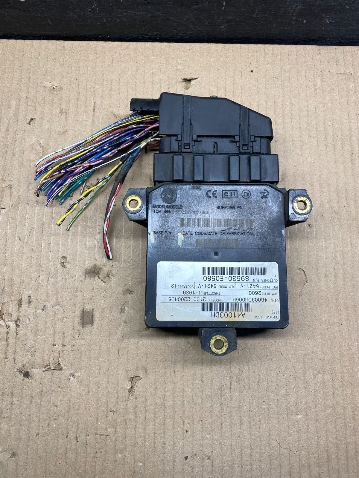 Allison Transmission Control Module 29545322 AJ0219 DG0