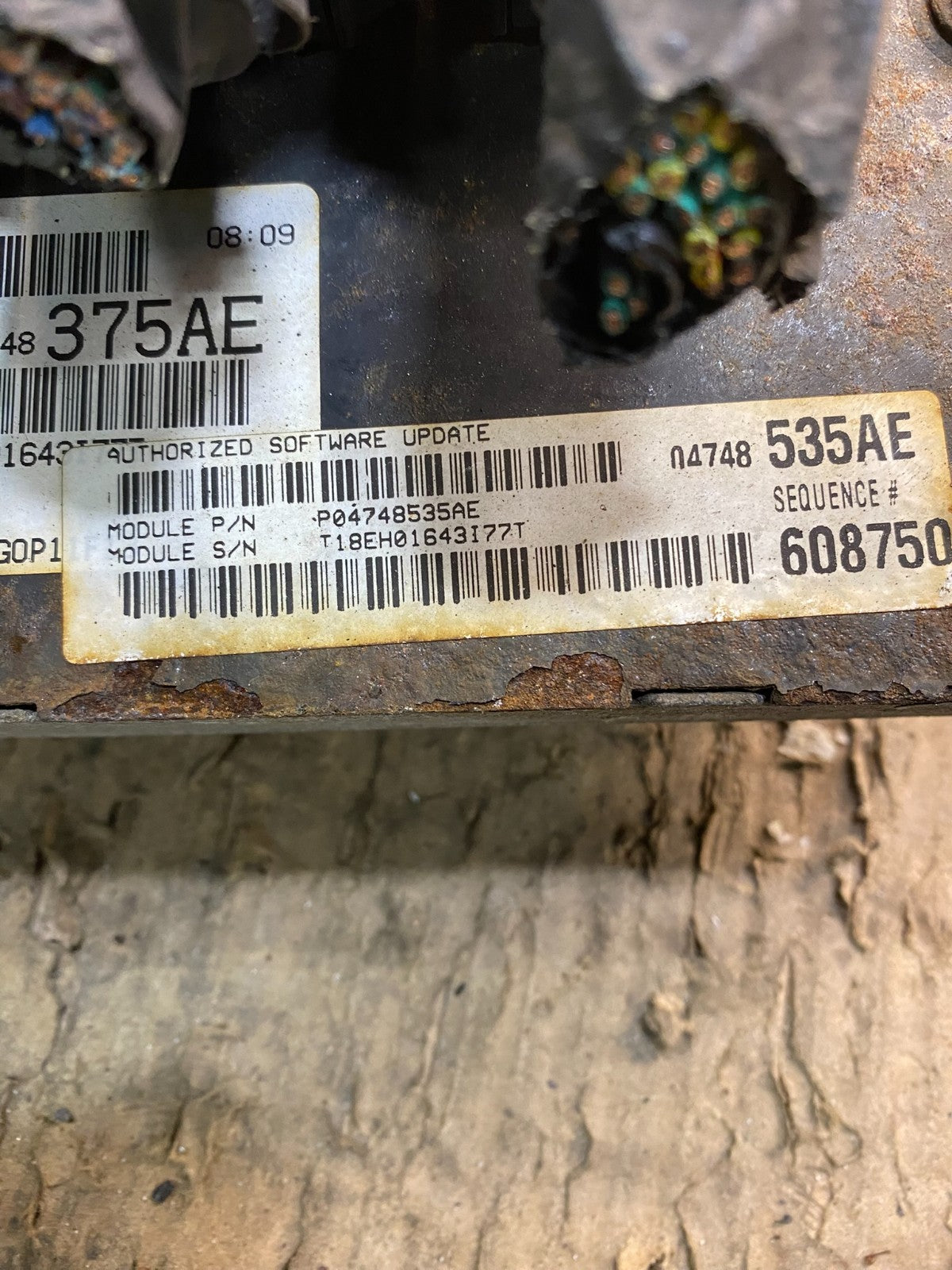 2005 Dodge Caravan Town & Country 3.3L Engine Computer P04748535AE Y1183 DG5