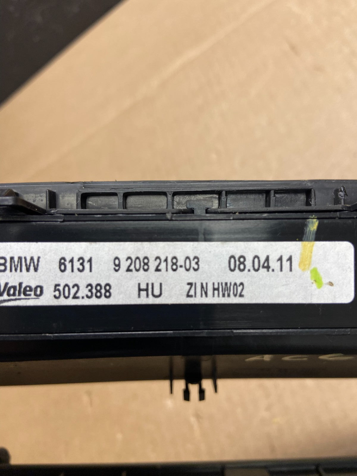 2007-2013 Bmw X5 AC Heater Climate Control Temperature Panel Trim Oem AC6150 DG5