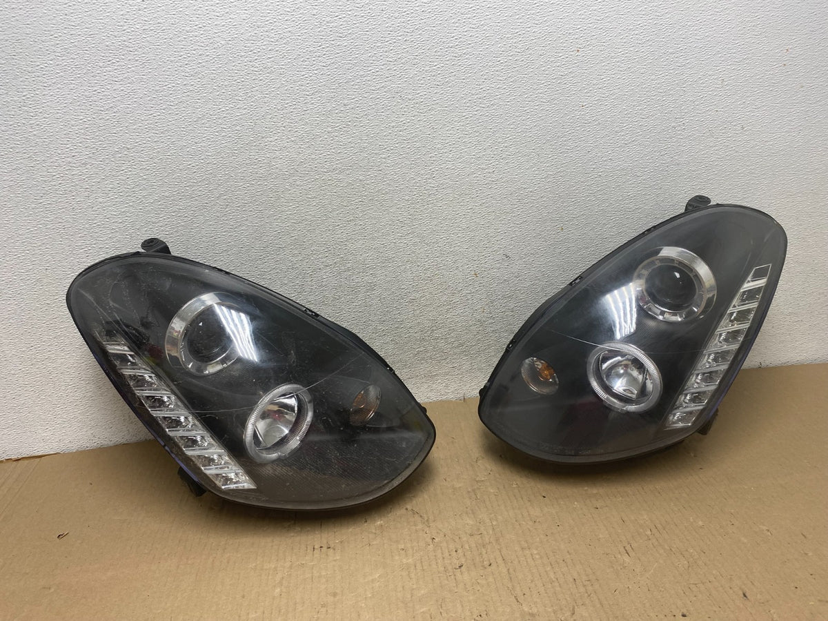 2003 2007 Infiniti G35 Coupe Left+Right Set Black LED Headlights ag7971 DG0