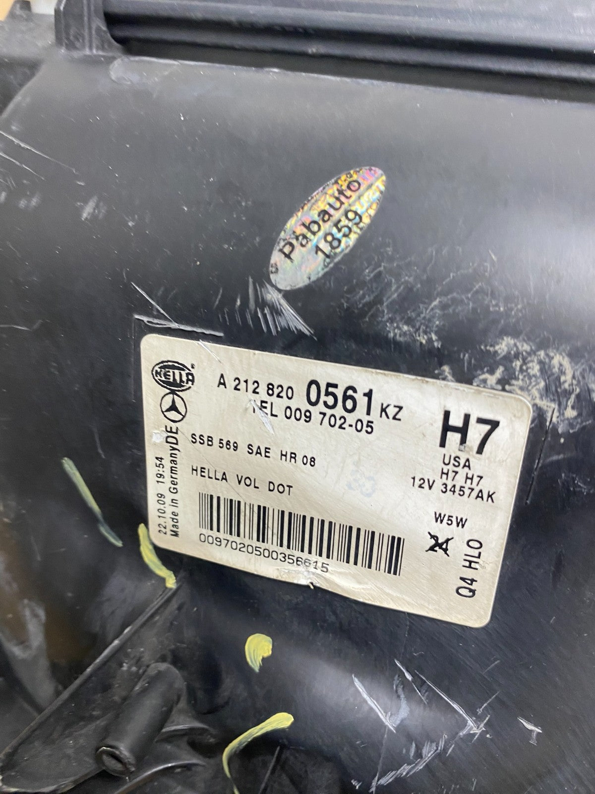 2010-2013 Mercedes E Class E350 E550 Left Driver LH Halogen Headlight AI7922 DW12