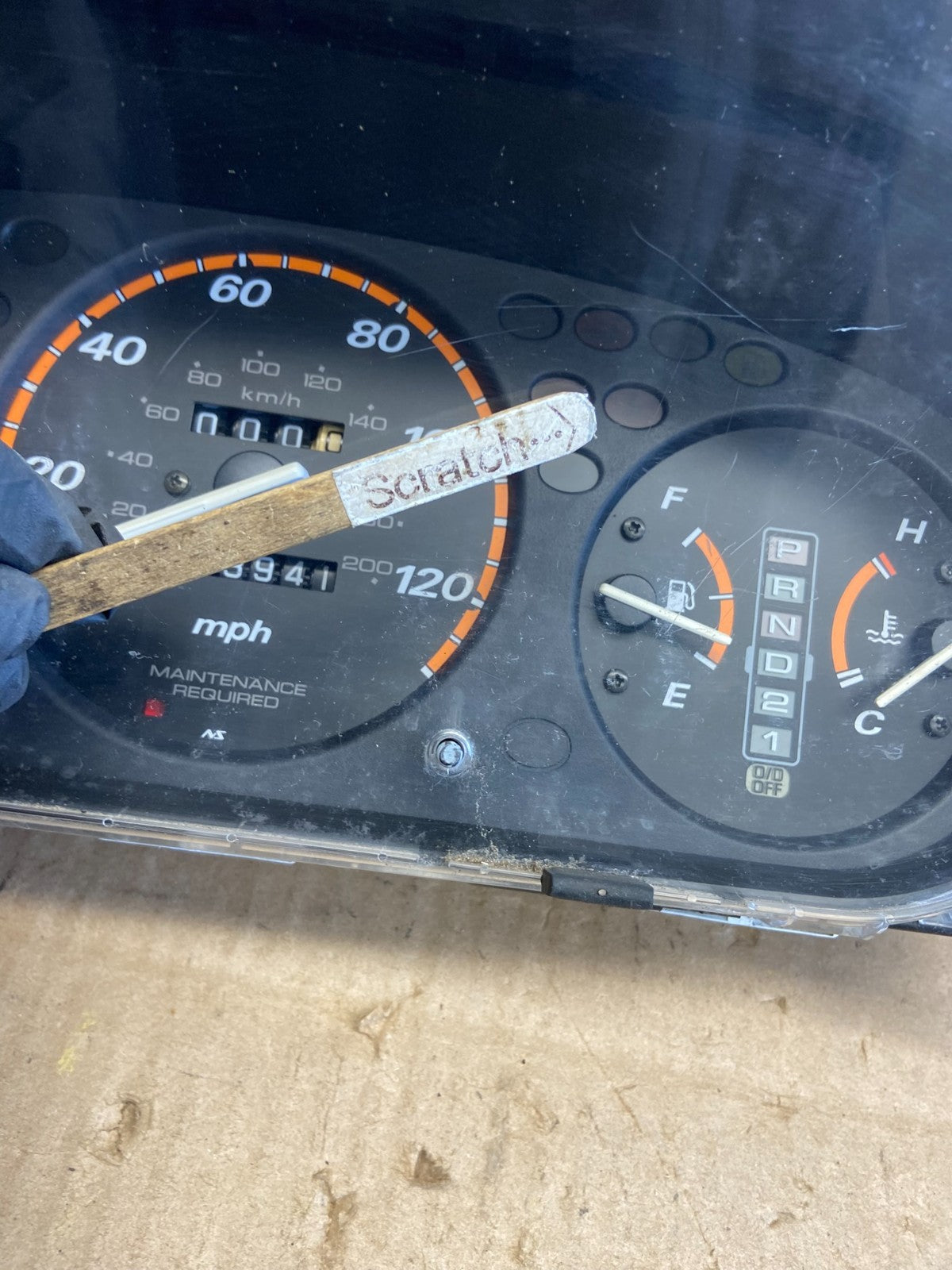 1997 to 2001 Honda CRV Instrument Gauge Cluster AB98484