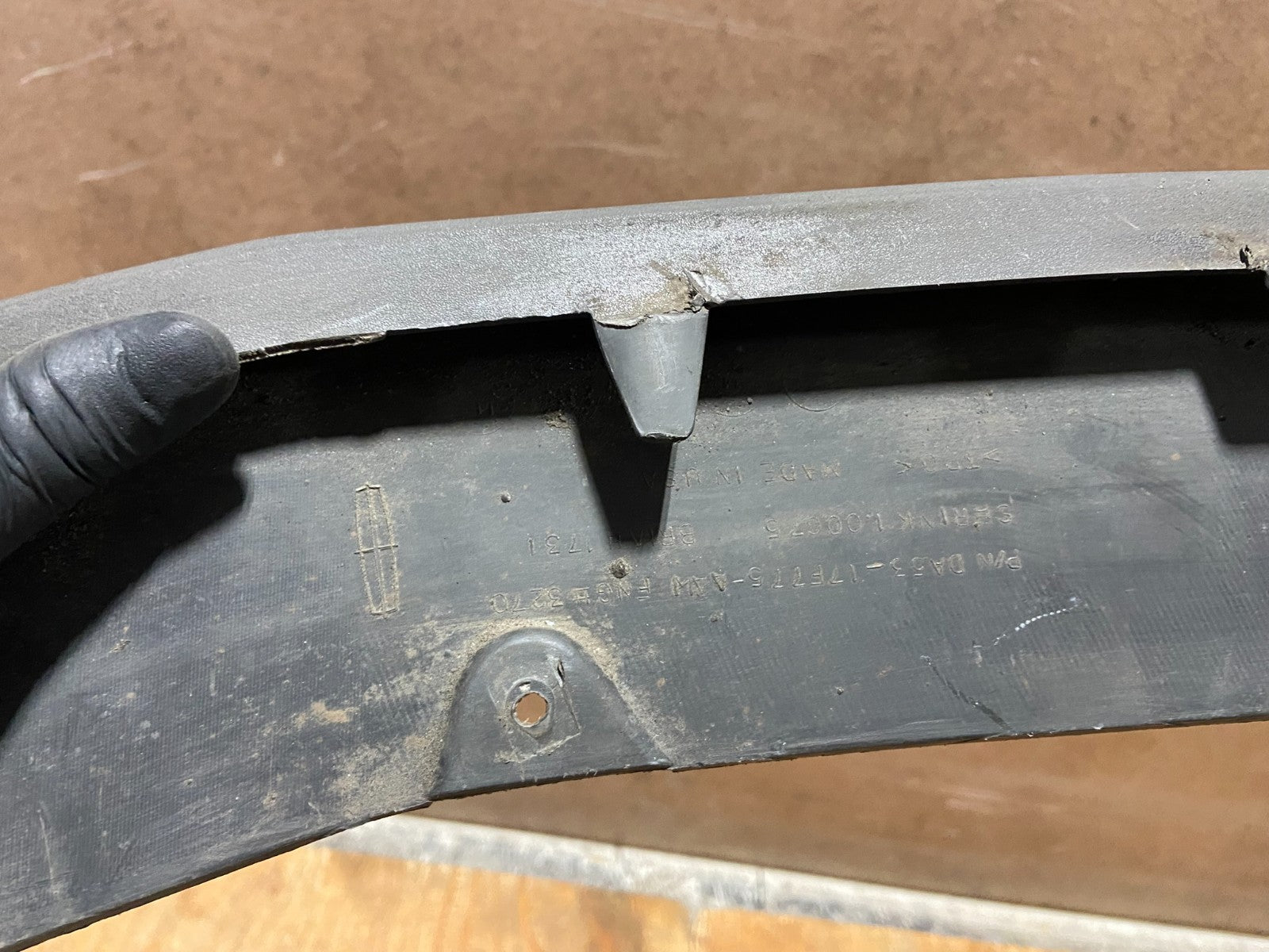 2013-2016 Lincoln MKS Front Bumper Lower Valance Panel da5317f775-aaw AA92679