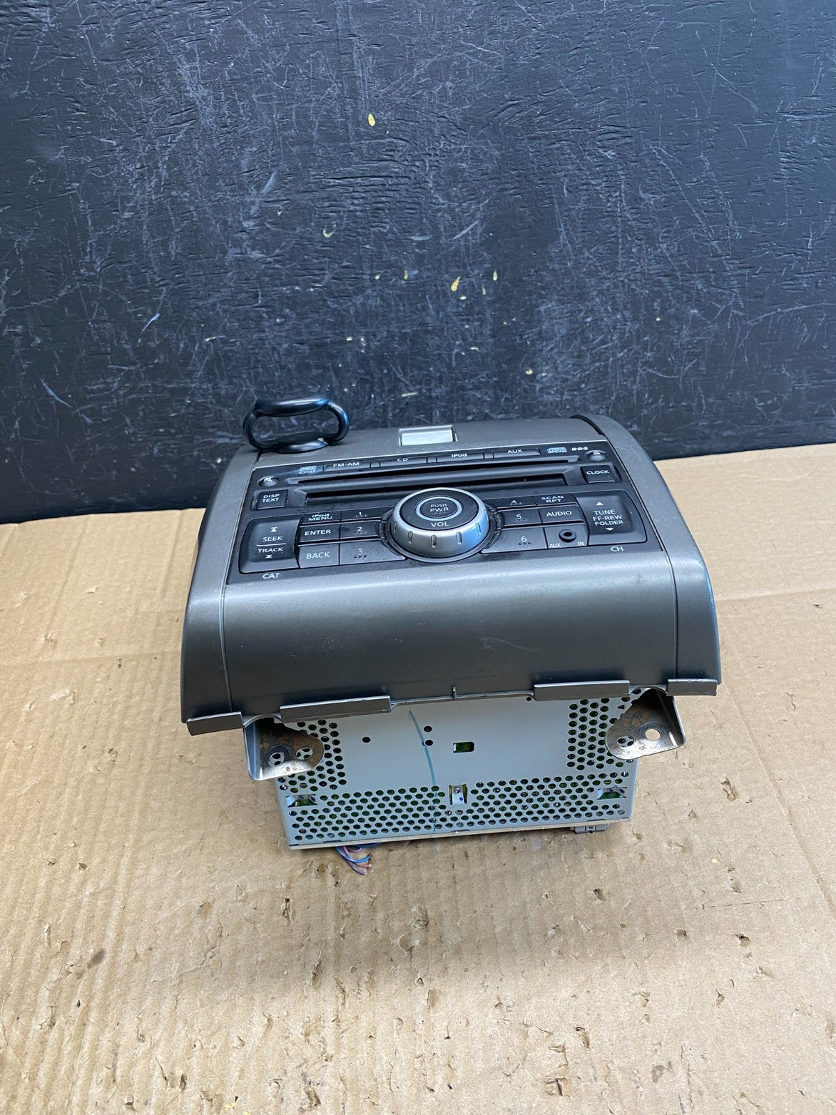 2010-2012 Nissan Sentra Center Dash Radio Bezel Panel Cubby Storage AC9610 DG3