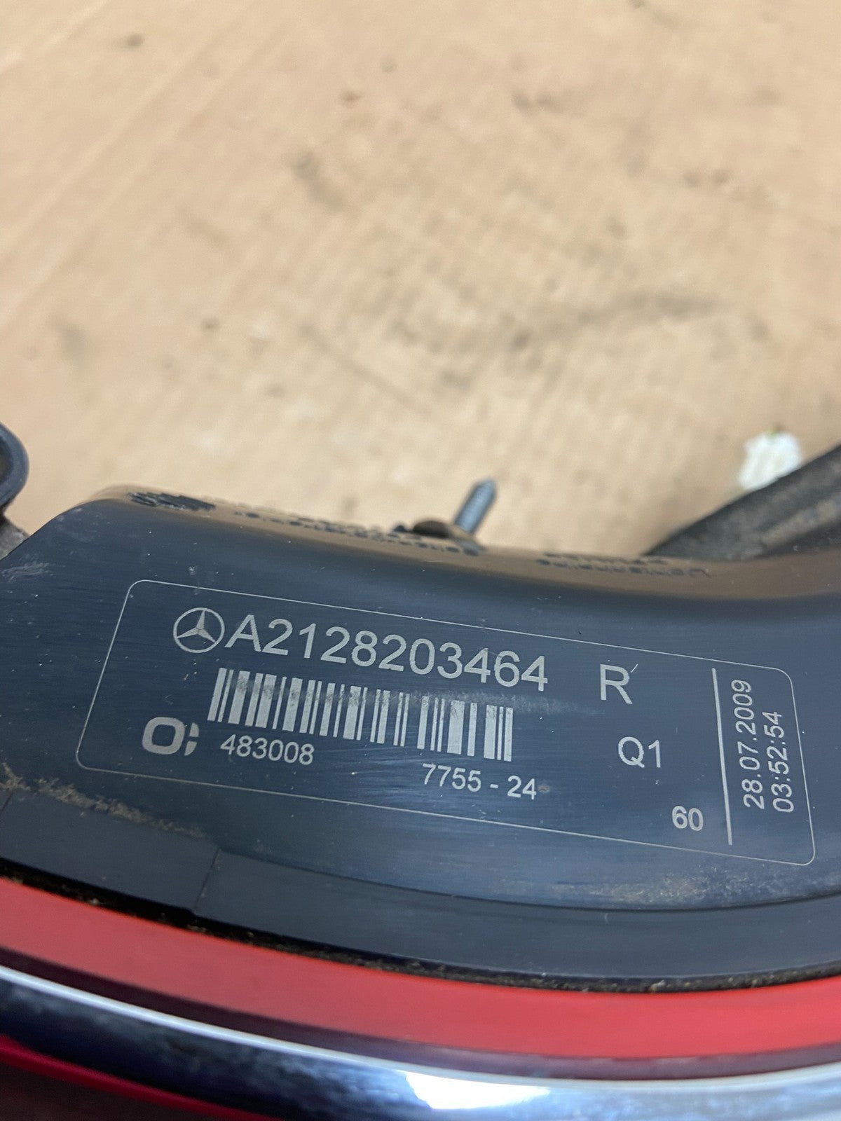 2010 to 2013 Mercedes E-Class Sedan Right Passenger Tail Light AI4661 DG6