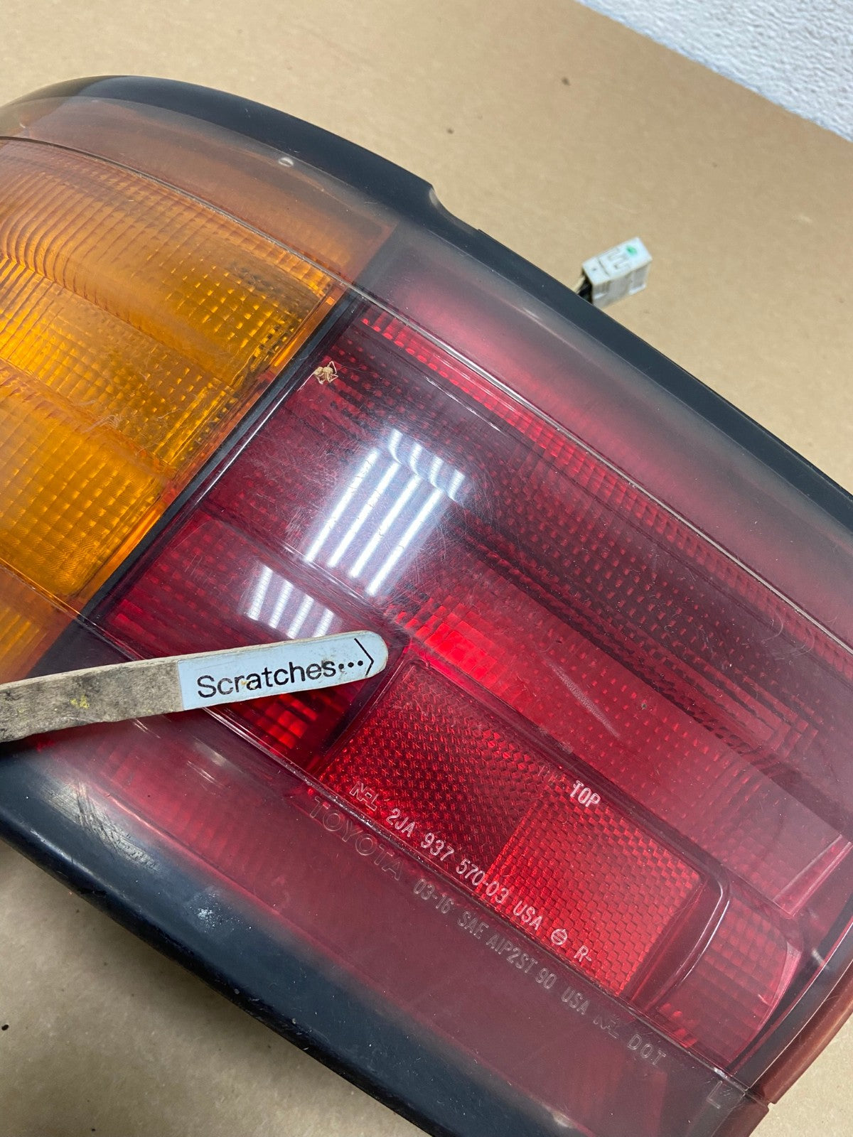 1992 1993 1994 Toyota Camry Left Driver LH Side Tail Light AD3773 LK3