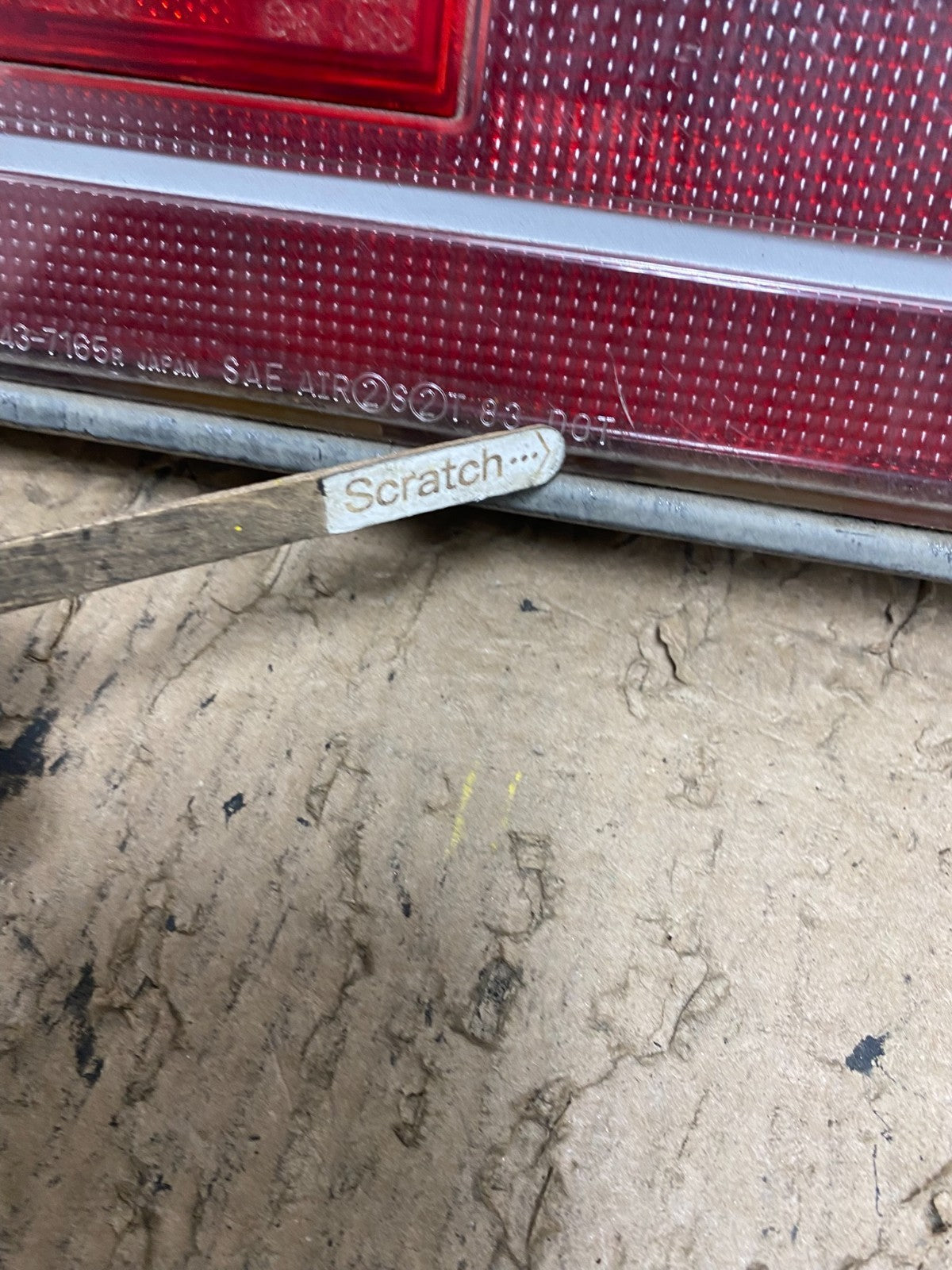 1985 to 1988 Mitsubishi Tredia Right Passenger RH Tail Light OEM S0085 DG3