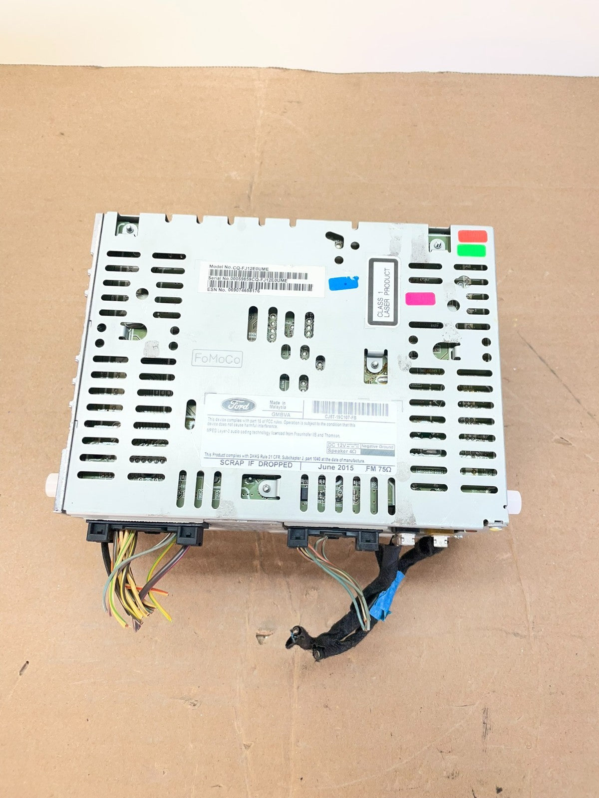 2015 2016 Ford Escape Radio Receiver ID CJ5T-19C107-FC ai0541 DG8