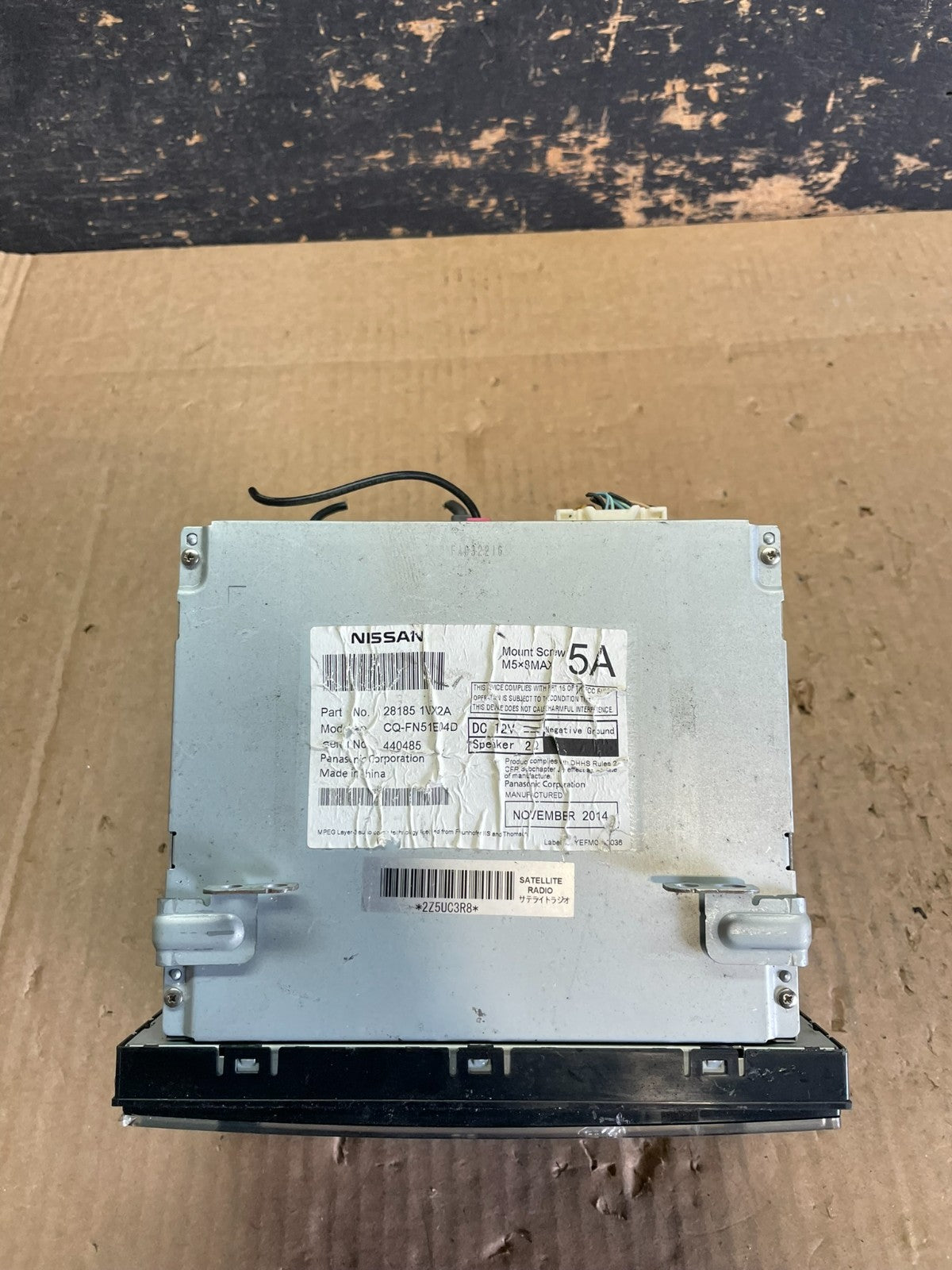 2012 to 2015 Nissan Rogue AM FM XM Radio CD Player Screen Receiver AB3114 DG5