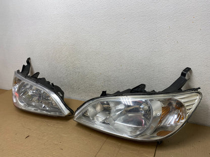 2004 to 2005 Honda Civic Left+Right Set Side Chrome Headlights AG8922 DW2
