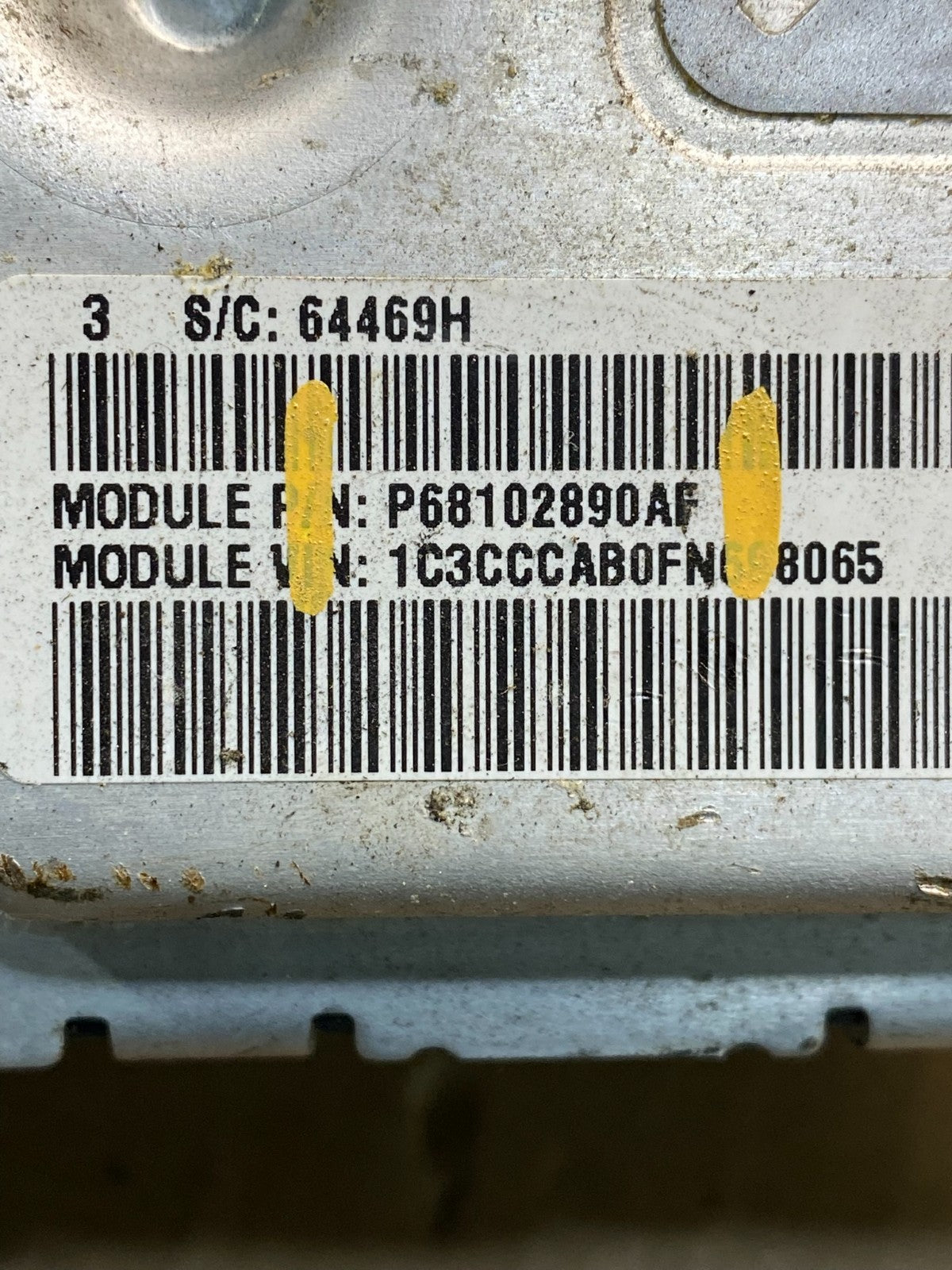 2015 Chrysler 200 Engine Computer Control ECM ECU AG3552 DG2