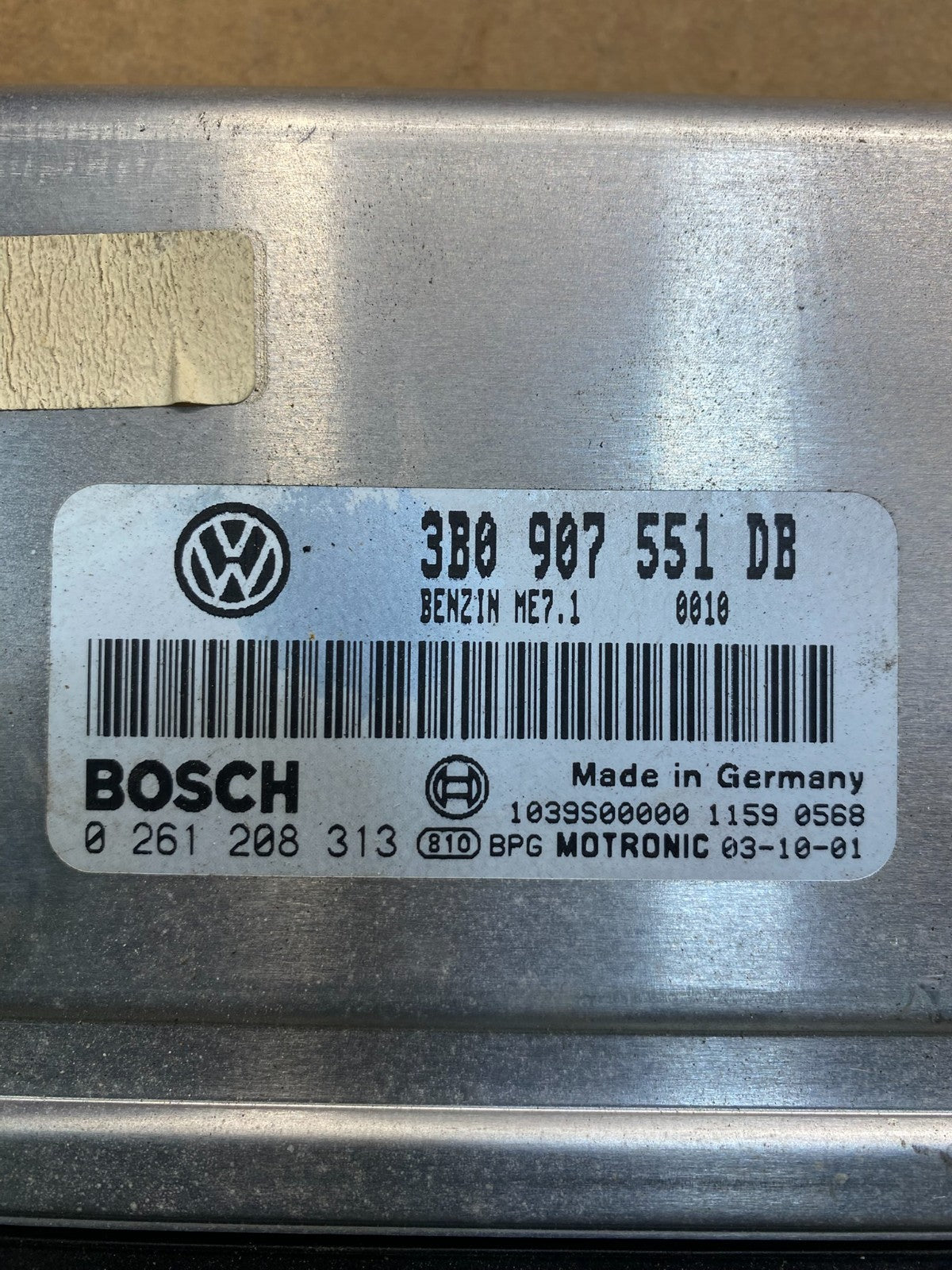2004 2005 Volkswagen Passat 2.8L ECM Engine Control ECU 3b0907551db AB3583 DG2