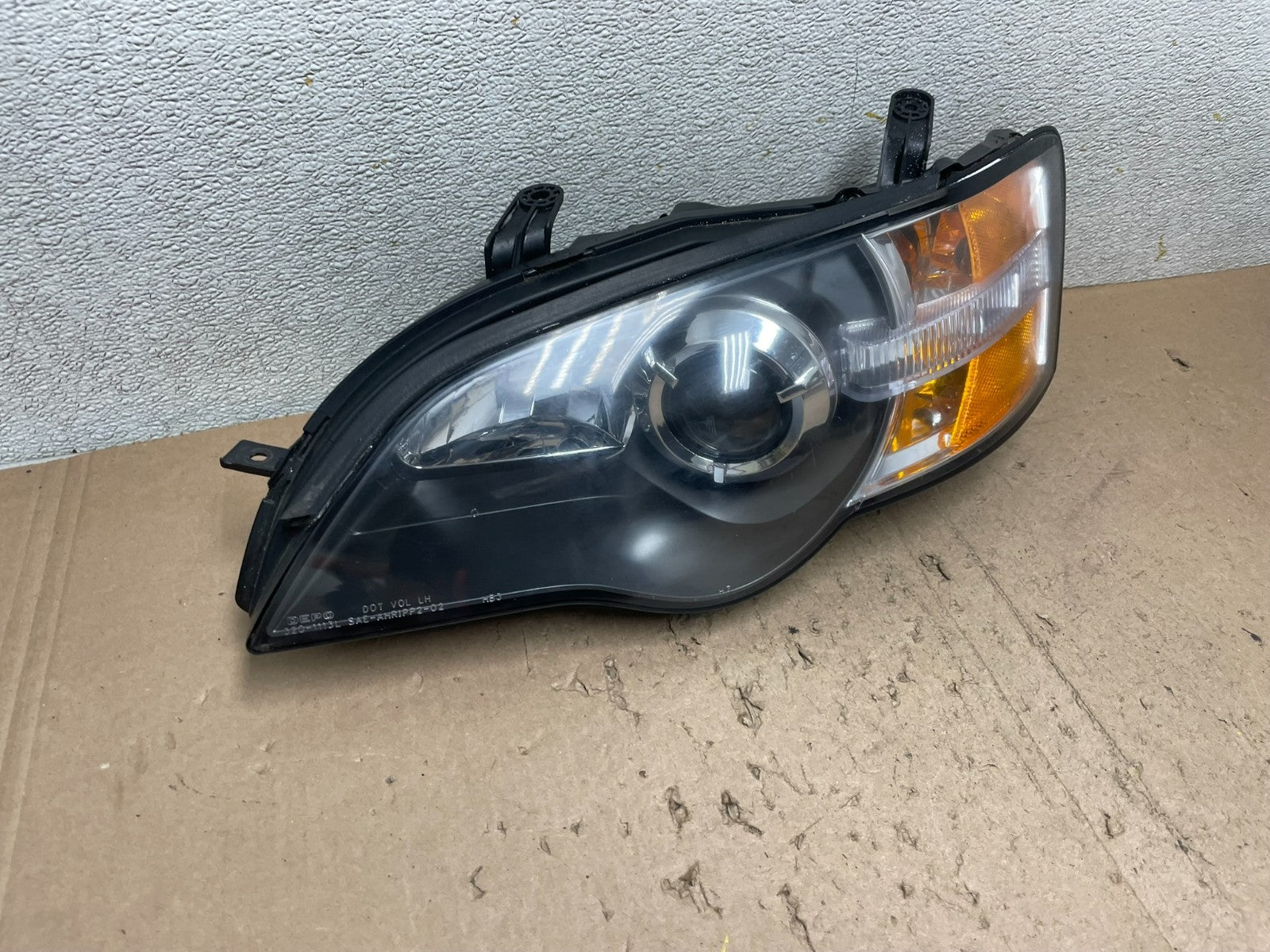 2006 to 2007 Subaru Legacy Left Driver LH Side Black Headlight DEPO Q4955 DW2