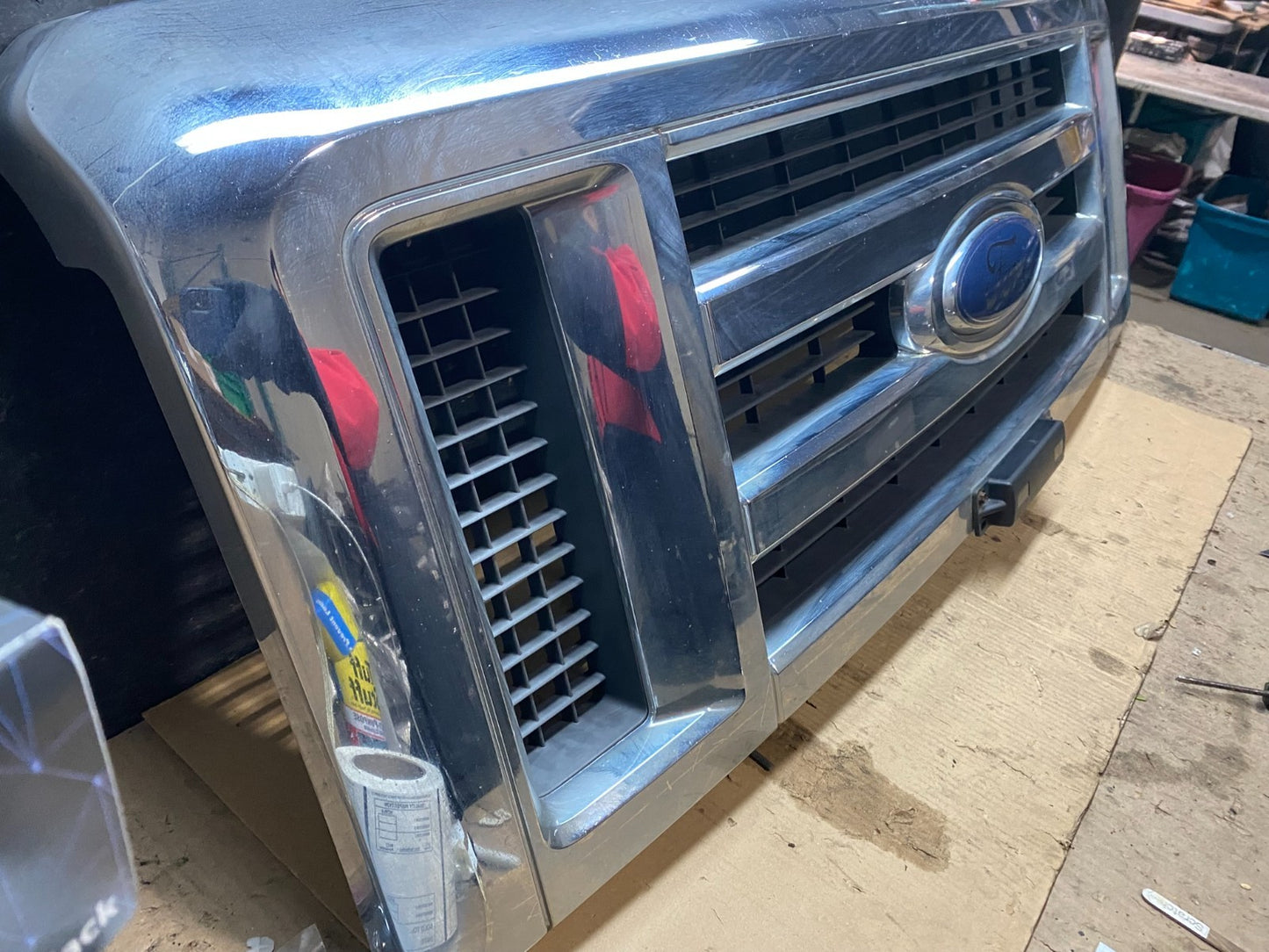 2008-2014 Ford Econoline E150 E250 Front Upper Chrome Grill Grille Oem X3216 DG2