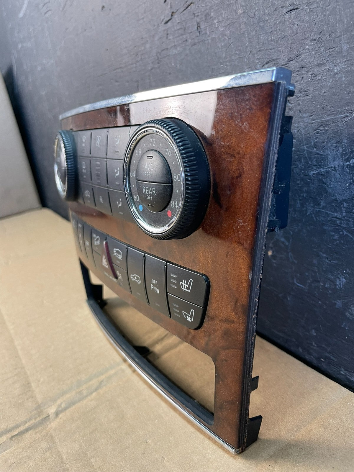 2007-2012 Mercedes X164 GL350 GL450 Climate Control Bezel Wood Switch ac5466 DG2
