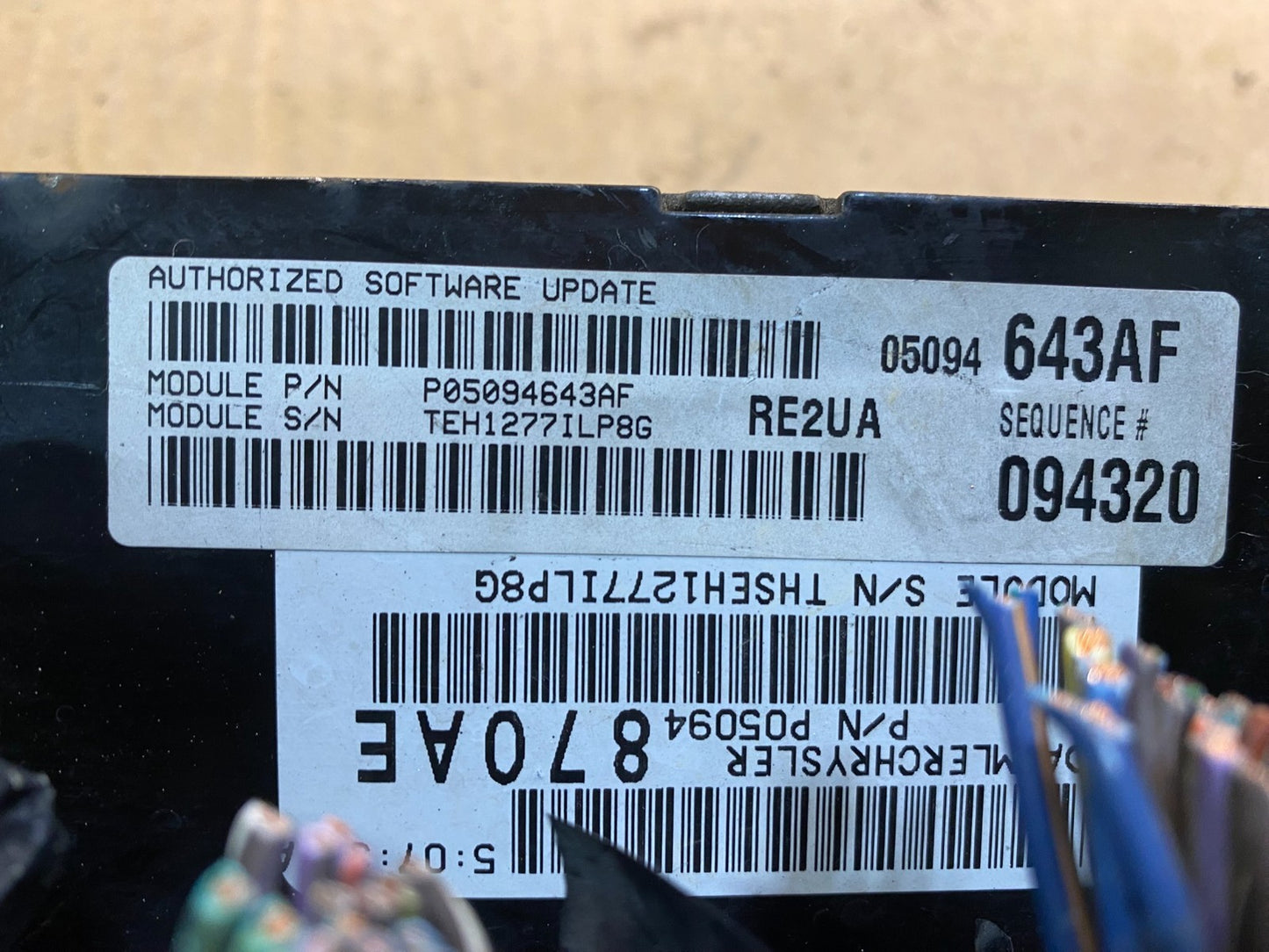 2007 Jeep Grand Cherokee  Commander 3.7L Engine Computer ECU PCM OEM ab3741 DG4