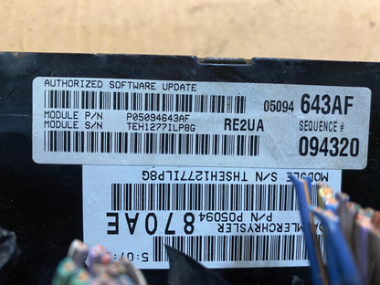 2007 Jeep Grand Cherokee  Commander 3.7L Engine Computer ECU PCM OEM ab3741 DG4