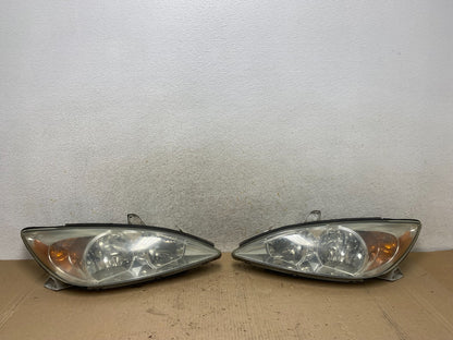 2002 2003 2004 Toyota Camry Left+Right Set Side Halogen Headlights AJ2222 DW0