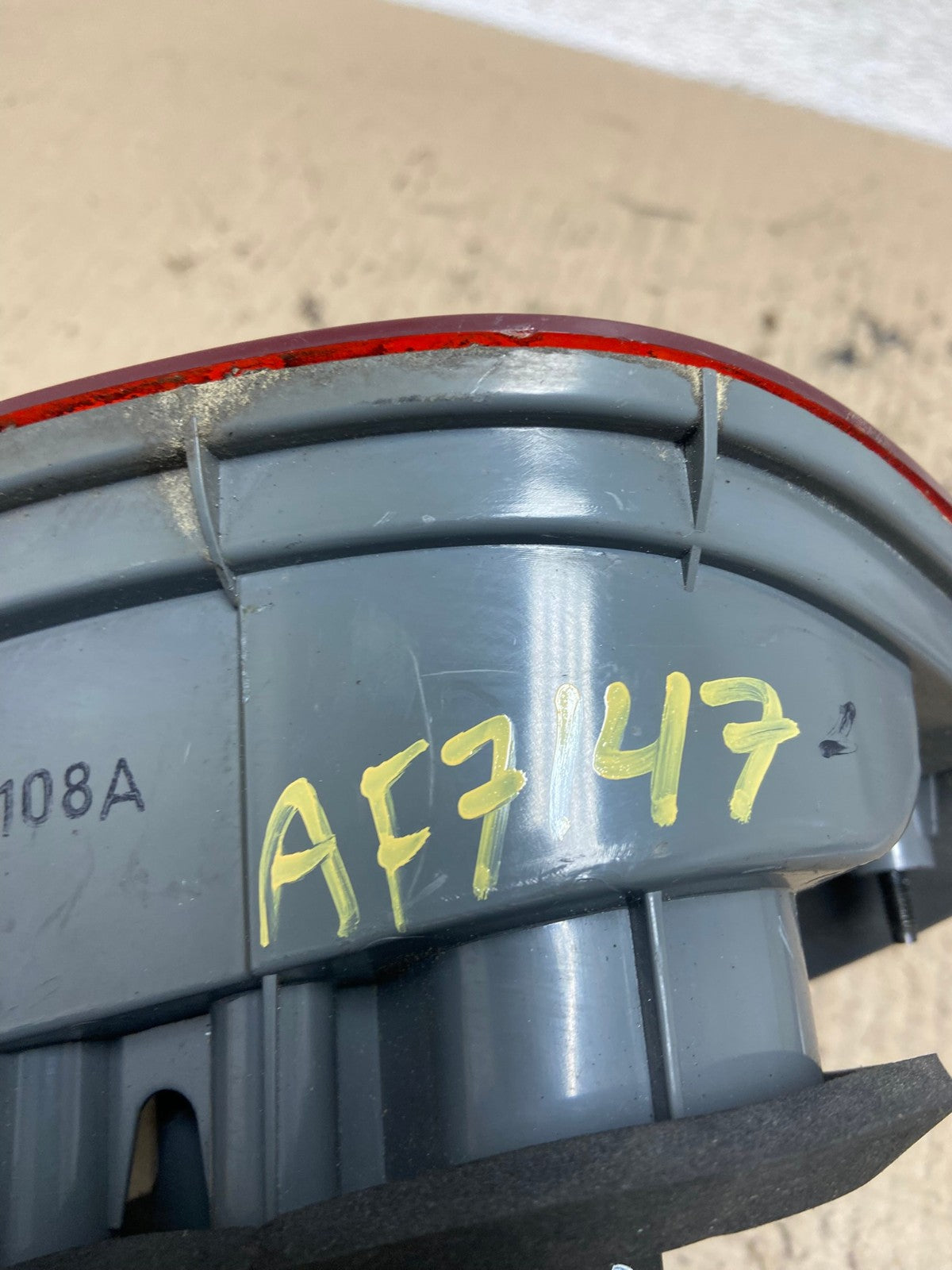 2007-2010 Hyundai Elantra Right Passenger RH Tail Light Inner AF7147 LK5