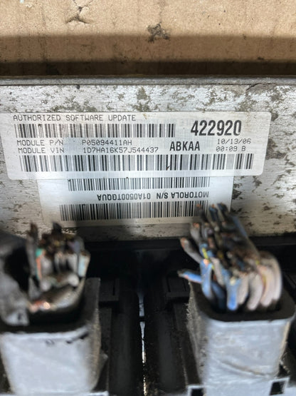 2007 Dodge Ram Engine Computer 3.7L ECM ECU Engine Computer Module OEM r1986 DG3