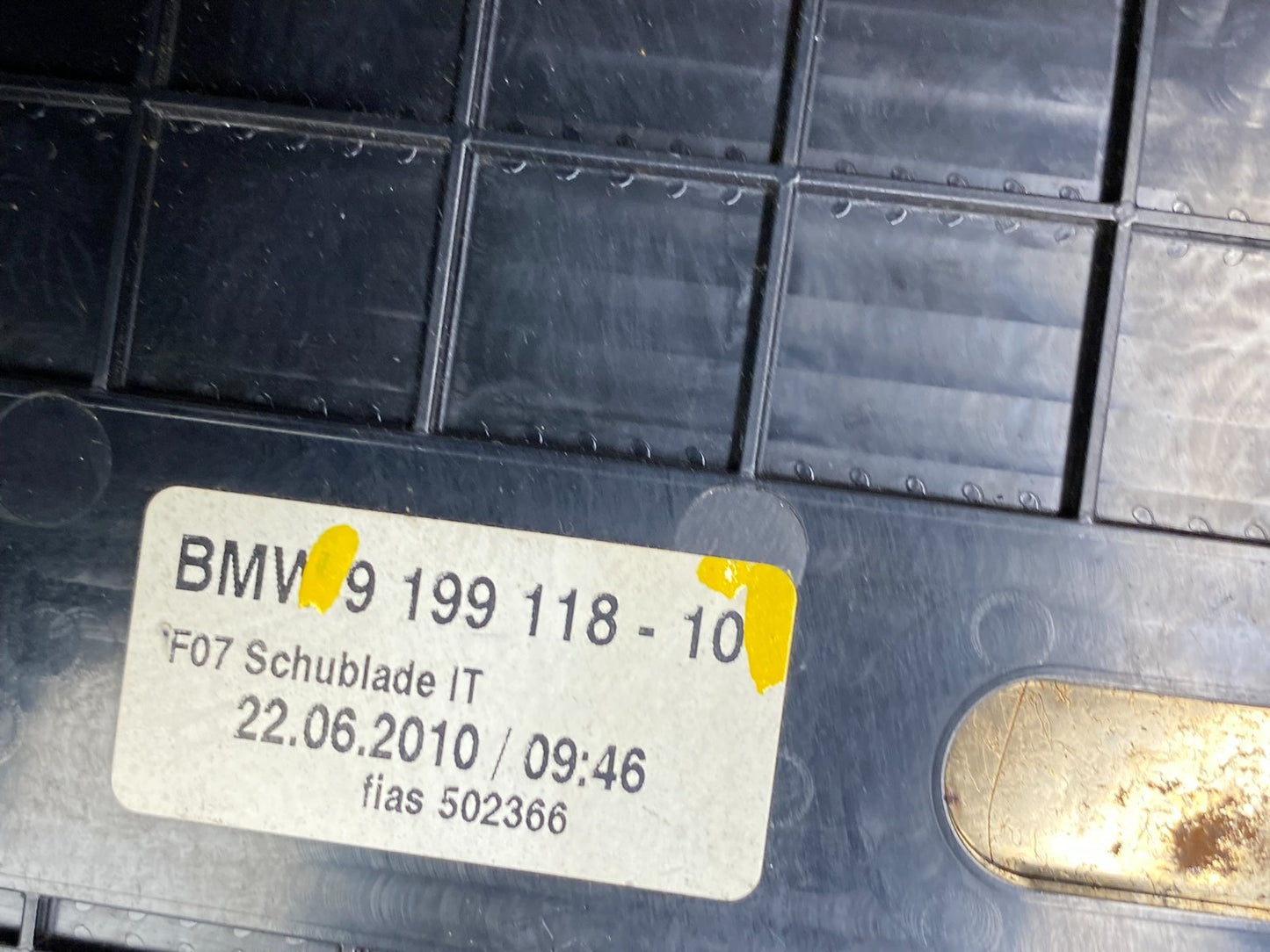2010-2014 BMW 550i GT F07 Center Dash Tray Coin Storage  OEM W6491 DG6
