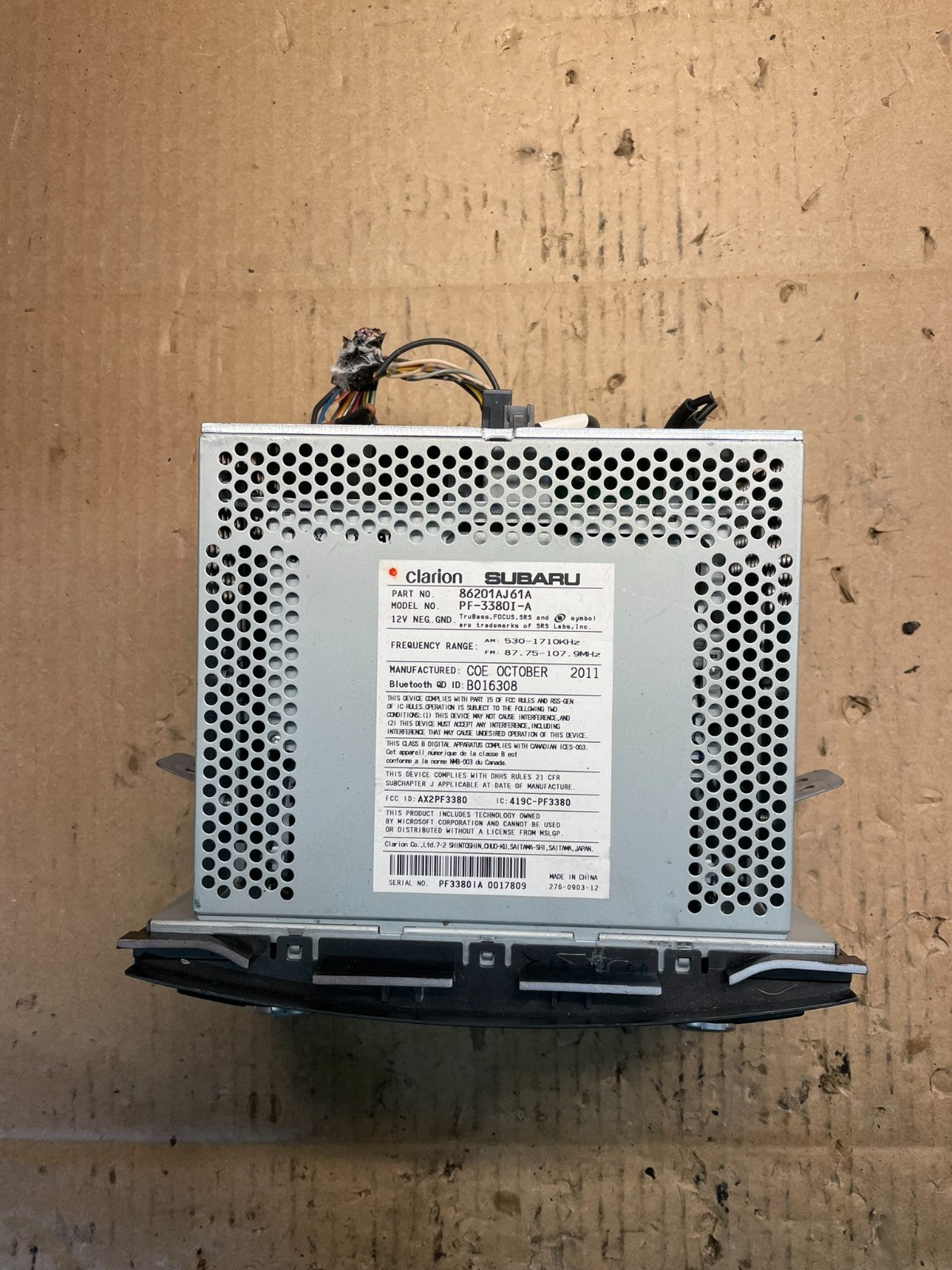 2010 - 2014 Subaru Outback Radio AM/FM CD Player mp3 Audio u2199 DG7