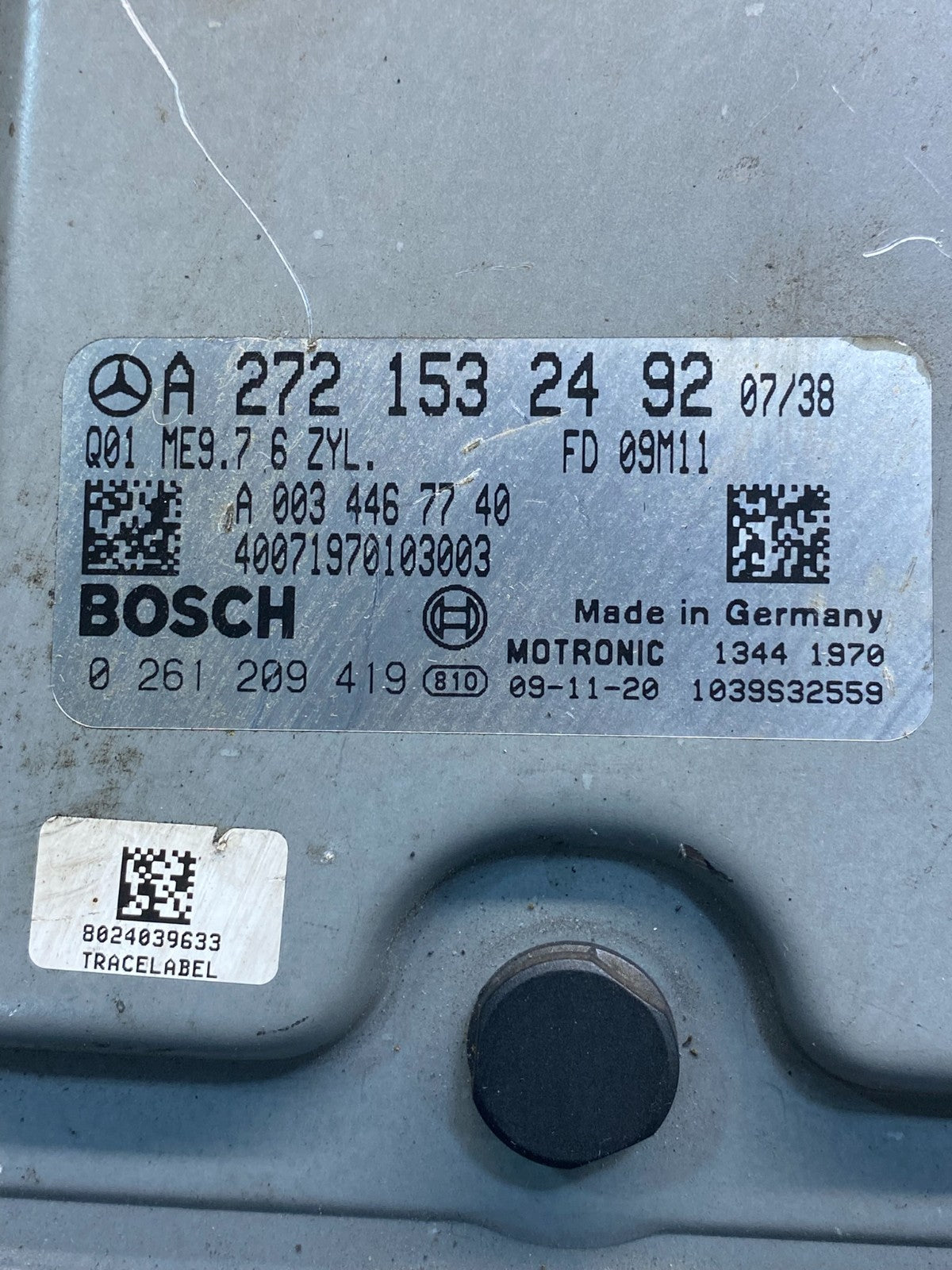 2006 to 2009 Mercedes 3.5L ECU E350 ML350 R350 Engine Computer Module ad5084 DG2