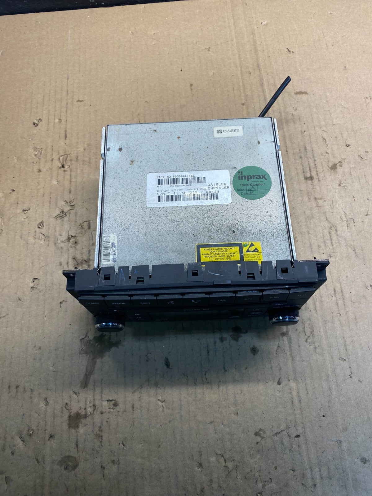 2007-2012 Chrysler Dodge Jeep Ram Radio CD MP3 AUX Receiver AC2369  DG3