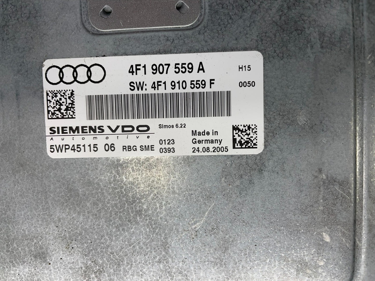 2006 to 2008 Audi A6 3.2L Engine Computer ECM 4F1907559A ab3852 DG2
