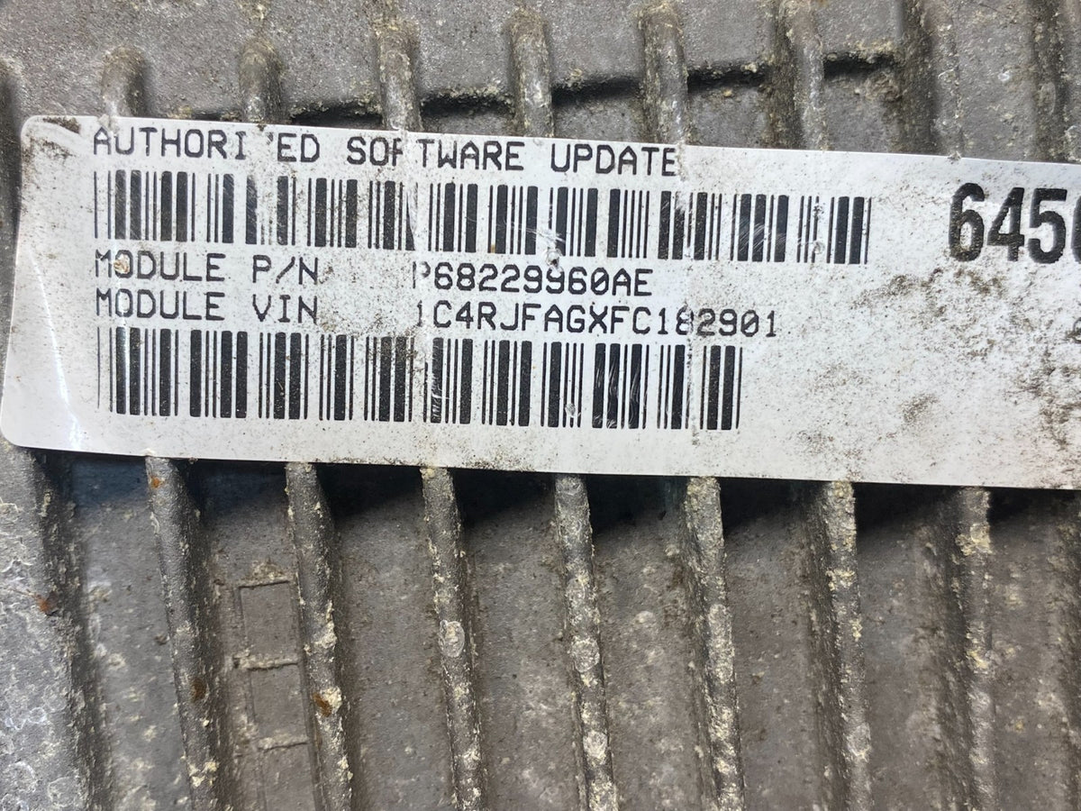2015 Jeep Grand Cherokee 3.6L Engine Computer ECU ECM p68229960ae AF6707 DG2