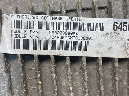 2015 Jeep Grand Cherokee 3.6L Engine Computer ECU ECM p68229960ae AF6707 DG2