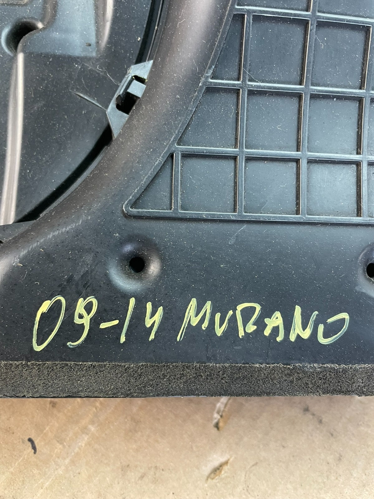 2009 to 2014 Nissan Murano Upper Air Intake Duct ag7628 DG5
