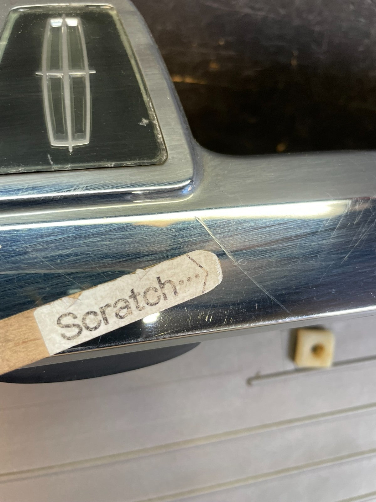 2003 to 2011 Lincoln Town Car Rear License Plate Trim Panel AC9683 DG3