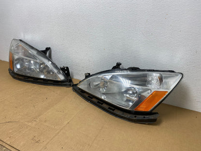 2003 - 2007 Honda Accord Left+Right Set Halogen Headlights AC8450 DW1