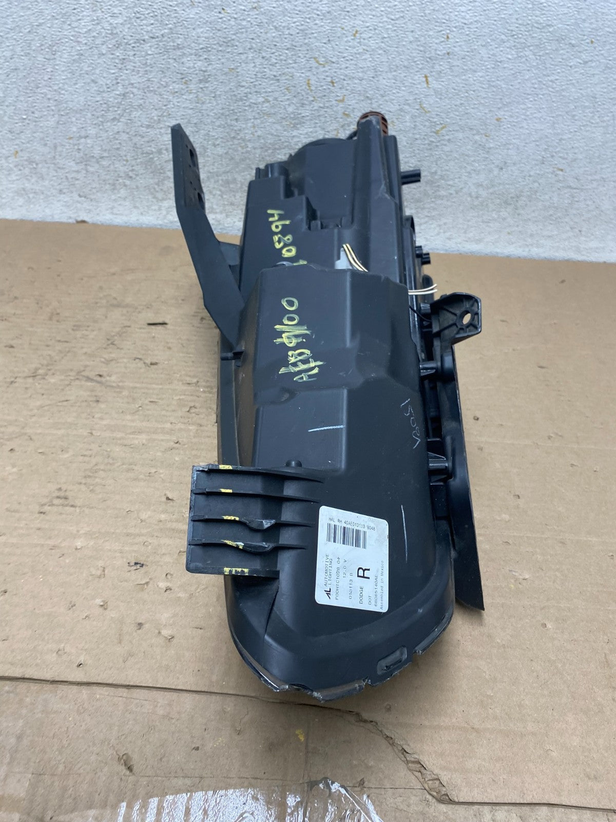 2013 to 2016 Dodge Dart Right Passenger Halogen Black Headlight AI0894 DW10