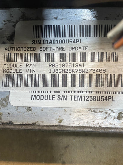 2008 Jeep Liberty Dodge Nitro 3.7L Engine Control Unit ECU ECM AD3463 DG2