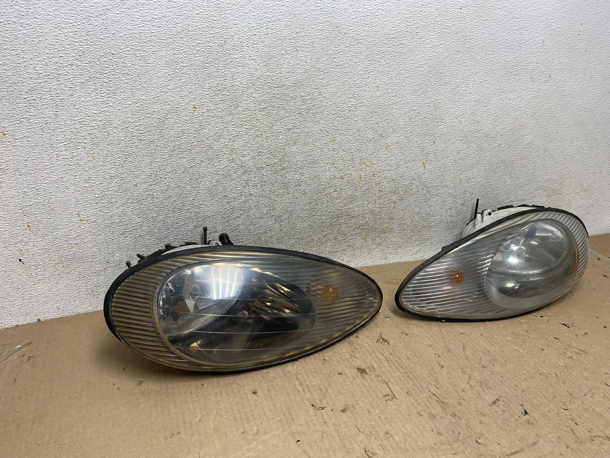 1996 to 1999 Mercury Sable Left+Right Side Set Halogen Headlights AH7690 DW1