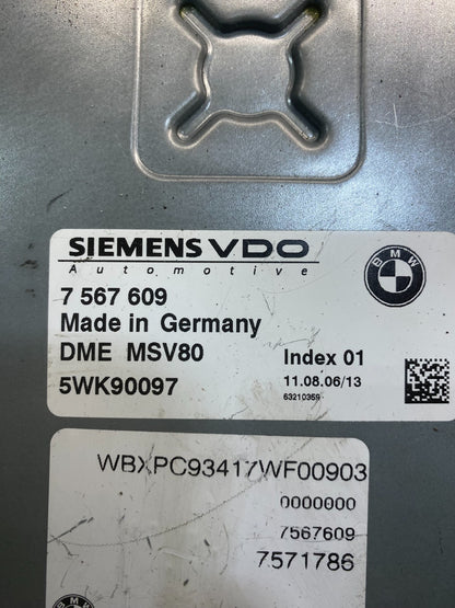 2007 to 2010 Bmw 328i X3 Ecm Ecu Engine Computer Module 7567609 ac0376 DG2