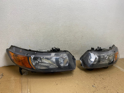 2006 - 2008 Honda Civic Coupe Headlights Halogen Left+Right AH2851 DW1