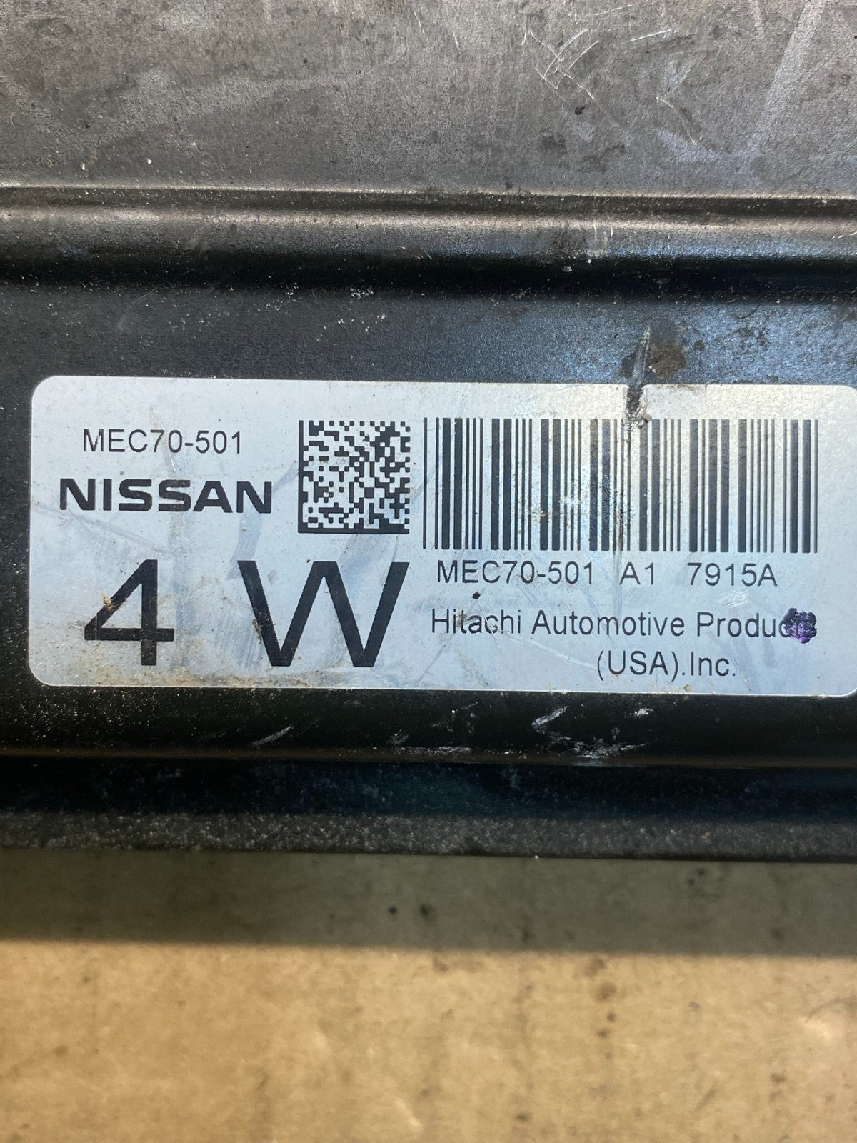2008 Nissan Pathfinder 4.0L Engine Computer Module MEC70-501 A1 AE2202 DW2