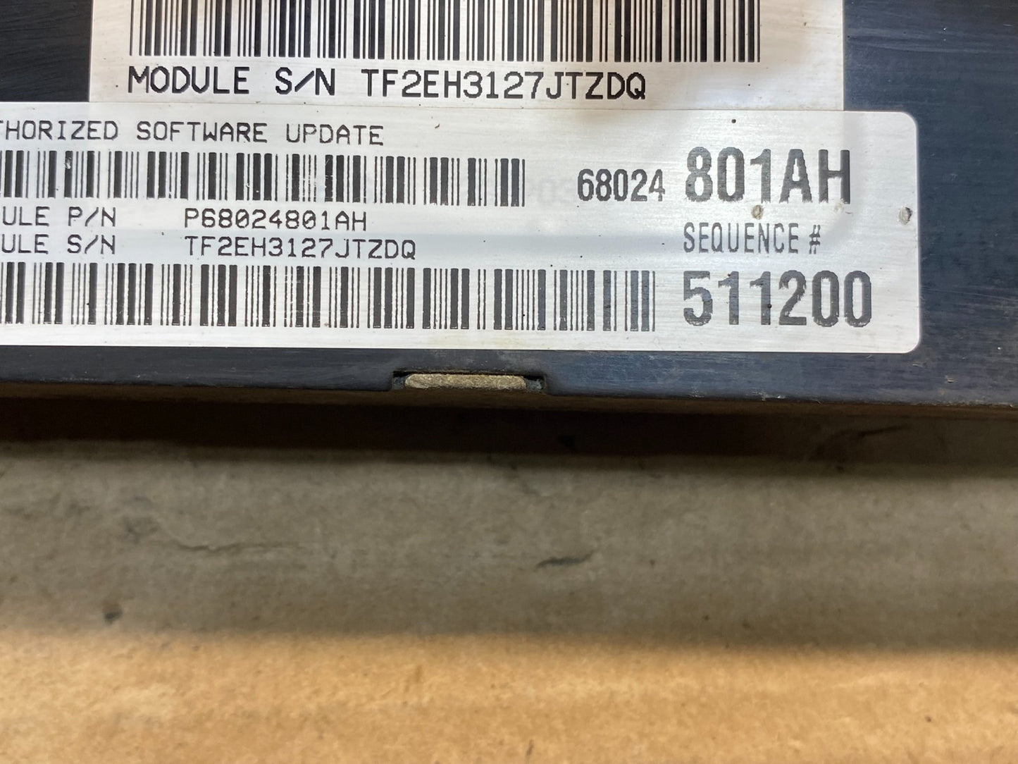2008 - 2009 Dodge Caravan Engine Computer ECU ECM ae0132 DG2