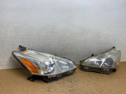 2012 2013 2014 Toyota Prius V Left+Right Side Halogen Headlights T5191 DW2