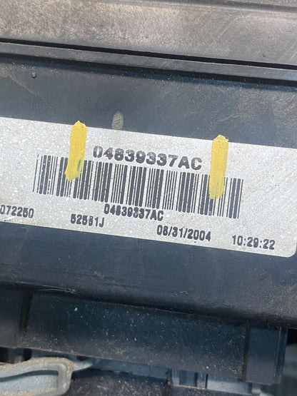 2005 Jeep Grand Cherokee Integrated Power Fuse Box 04839337ac AG6162 DG6