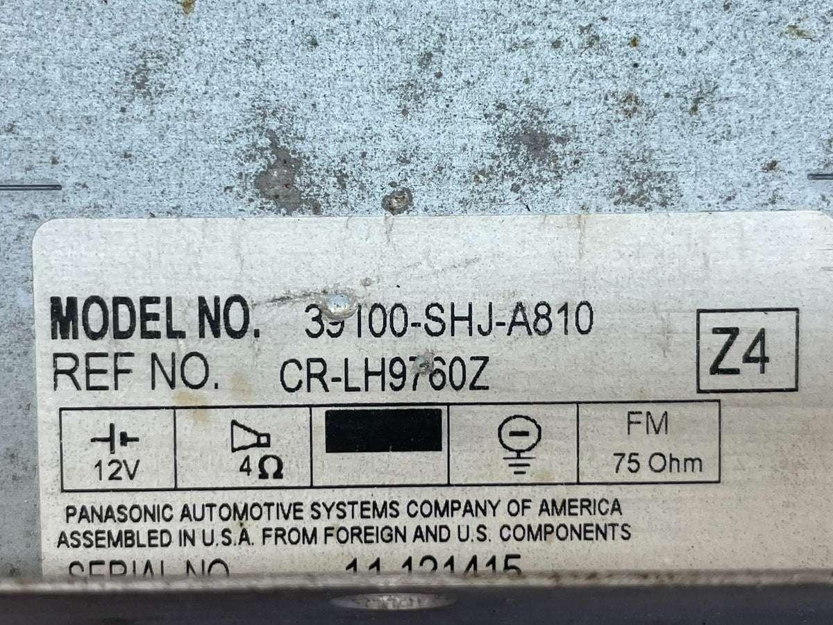 2005 to 2010 Honda Odyssey Am Fm Cd Player Radio Receiver AI0568 DG8