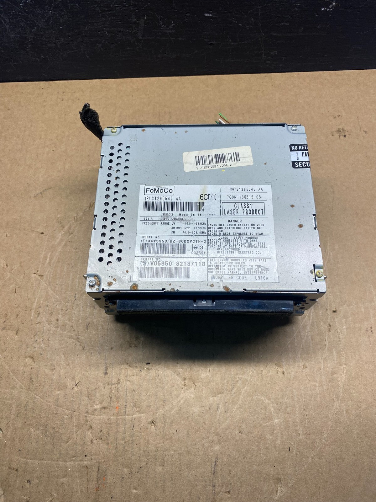 2008 - 2010 Volvo S80 CX70 CD Player Radio Receiver ac7103 DG3