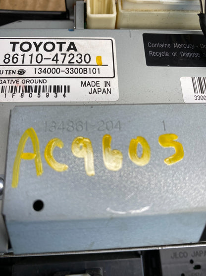 2006 to 2009 Toyota Prius Radio Stereo Receiver Screen Display AC9605 DG6