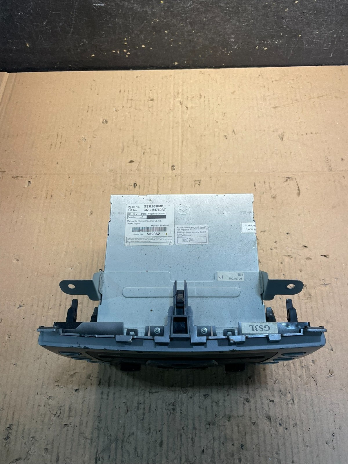 2009 - 2010 Mazda 6 AM FM CD Player Stereo Radio OEM v1899  DG4