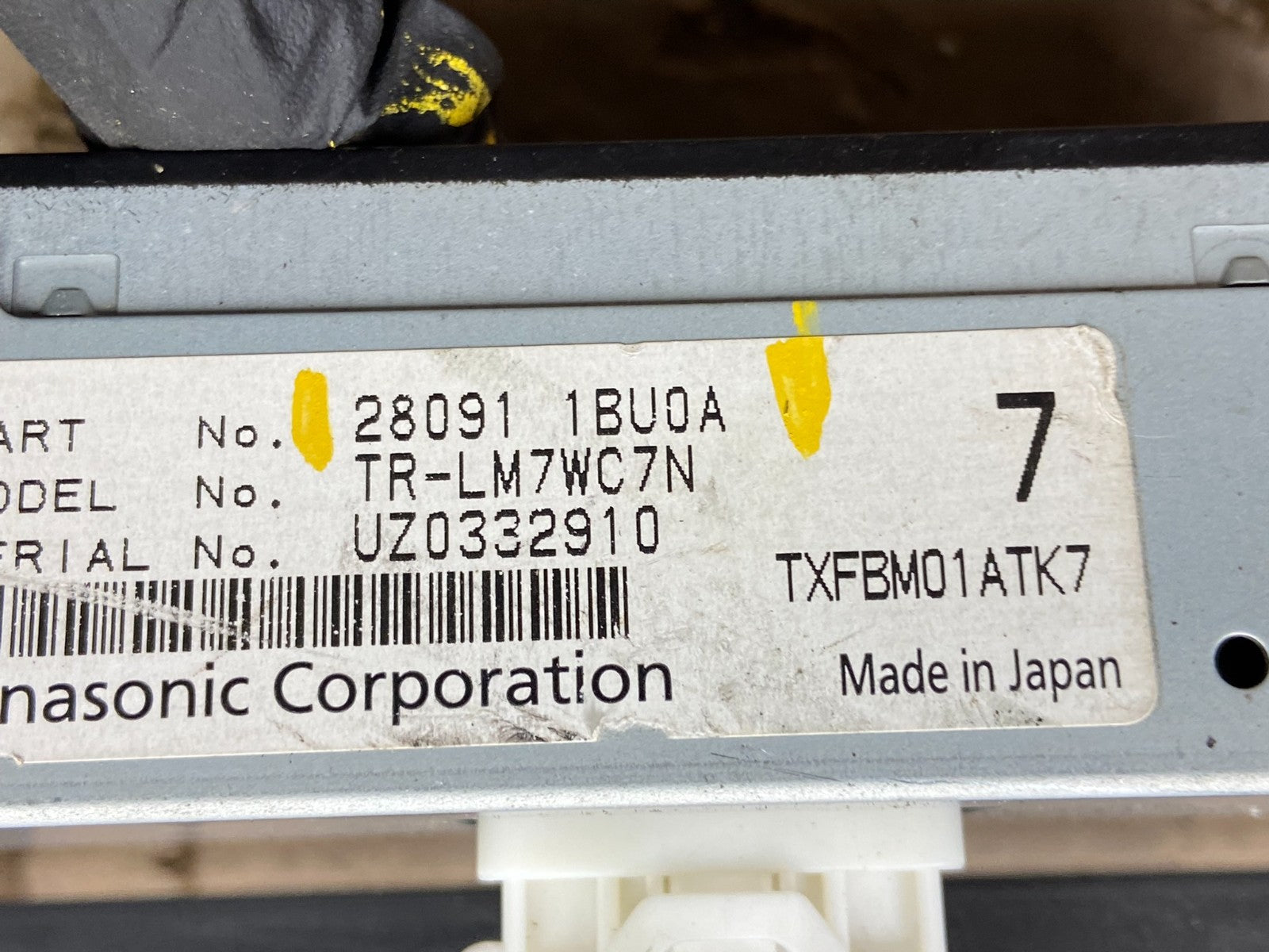 2011 - 2012 Infiniti G35 Information Display Screen 280911BU0A OEM u4736 DG6