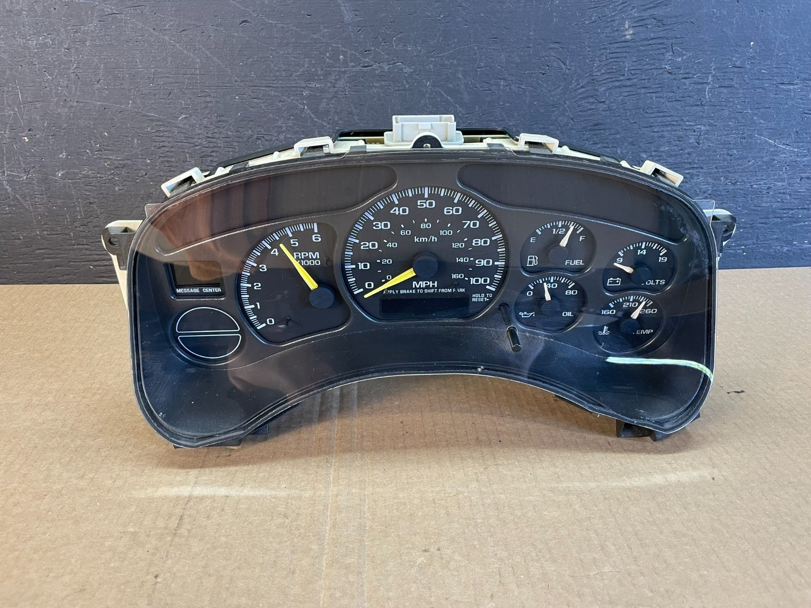 1999 to 2002 Chevrolet Silverado Sierra Cluster Gauge Speedometer ECM AF3567 DG0